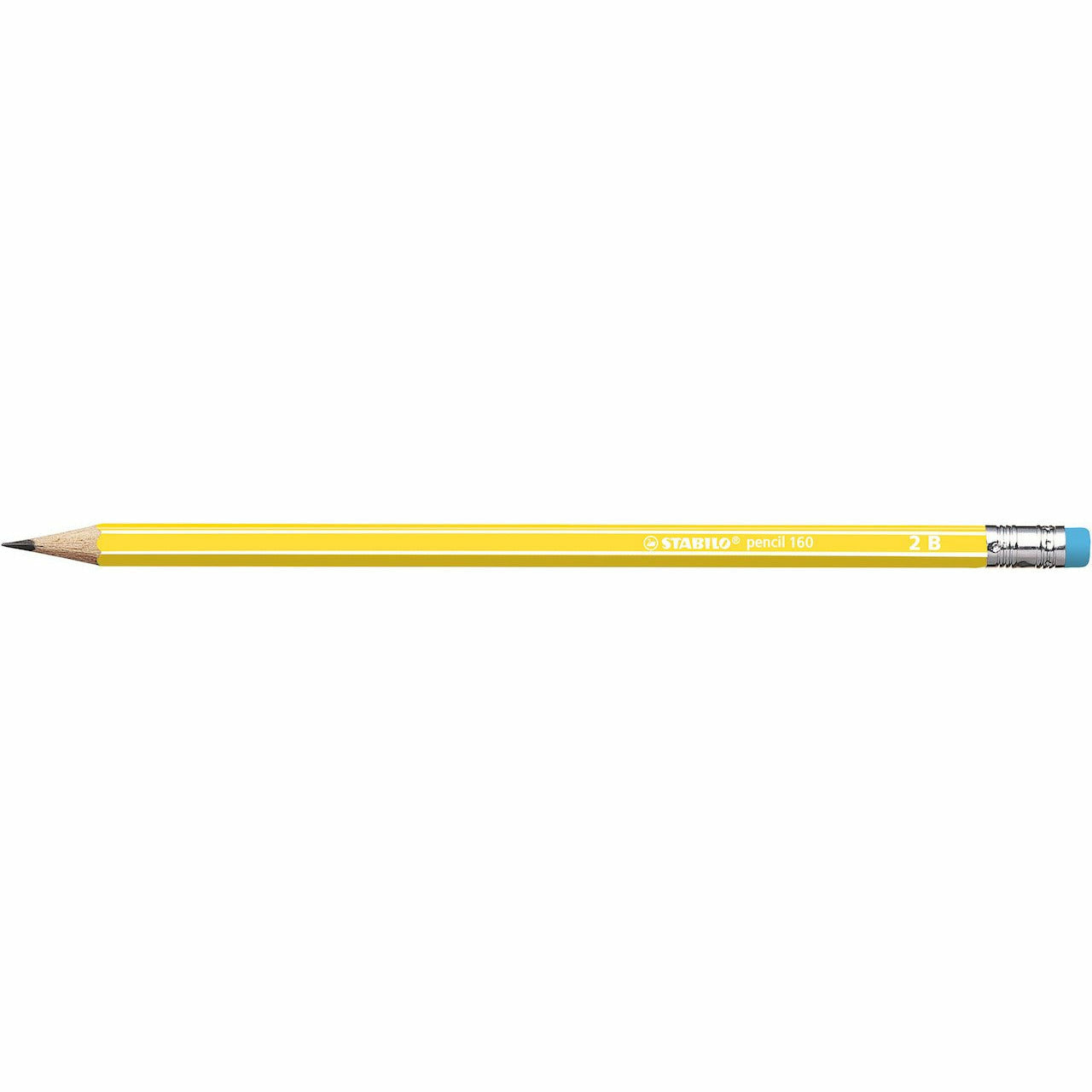 STABILO pencil 160 gelb 2B Gummikapsel