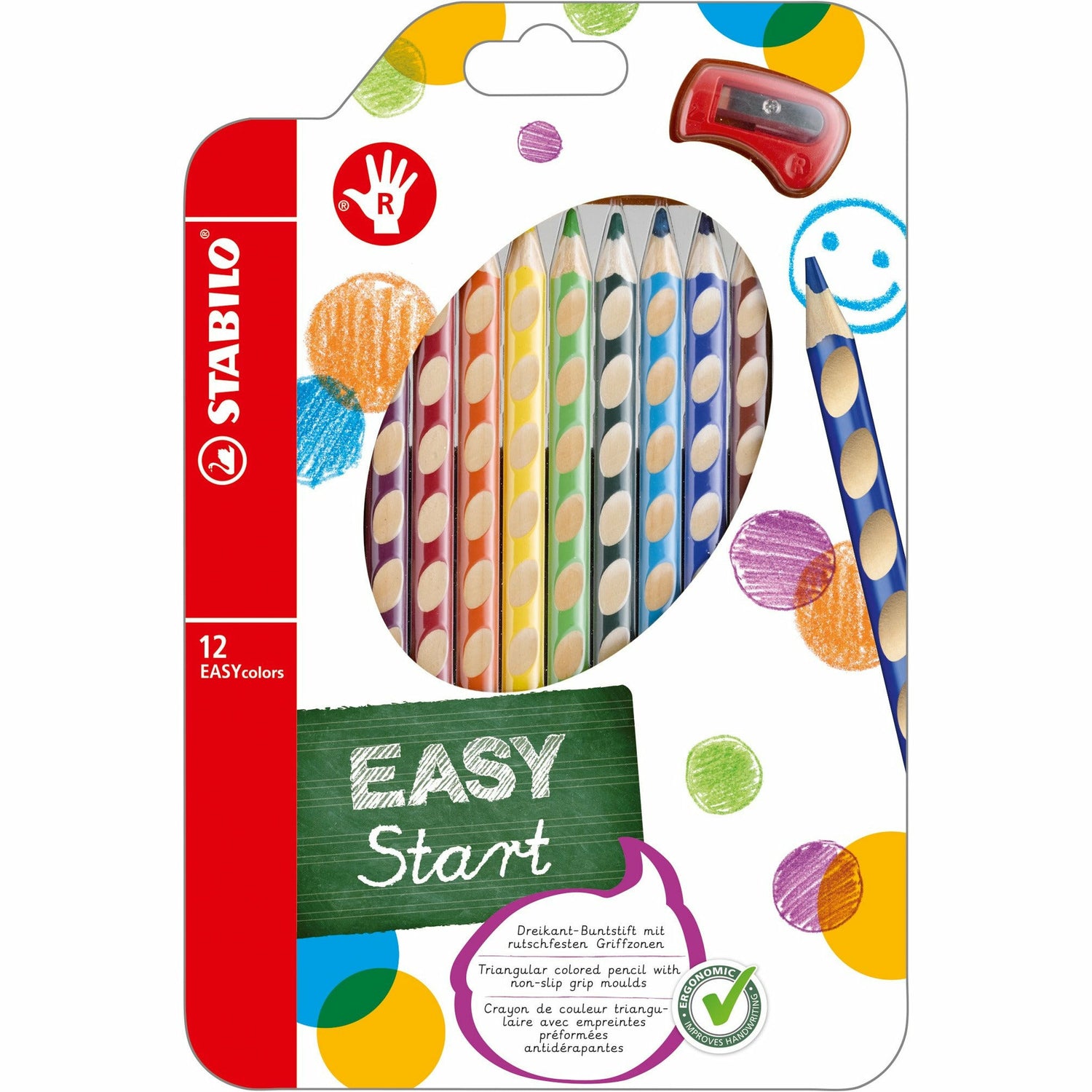 STABILO EASYcolors rechts 12er Etui