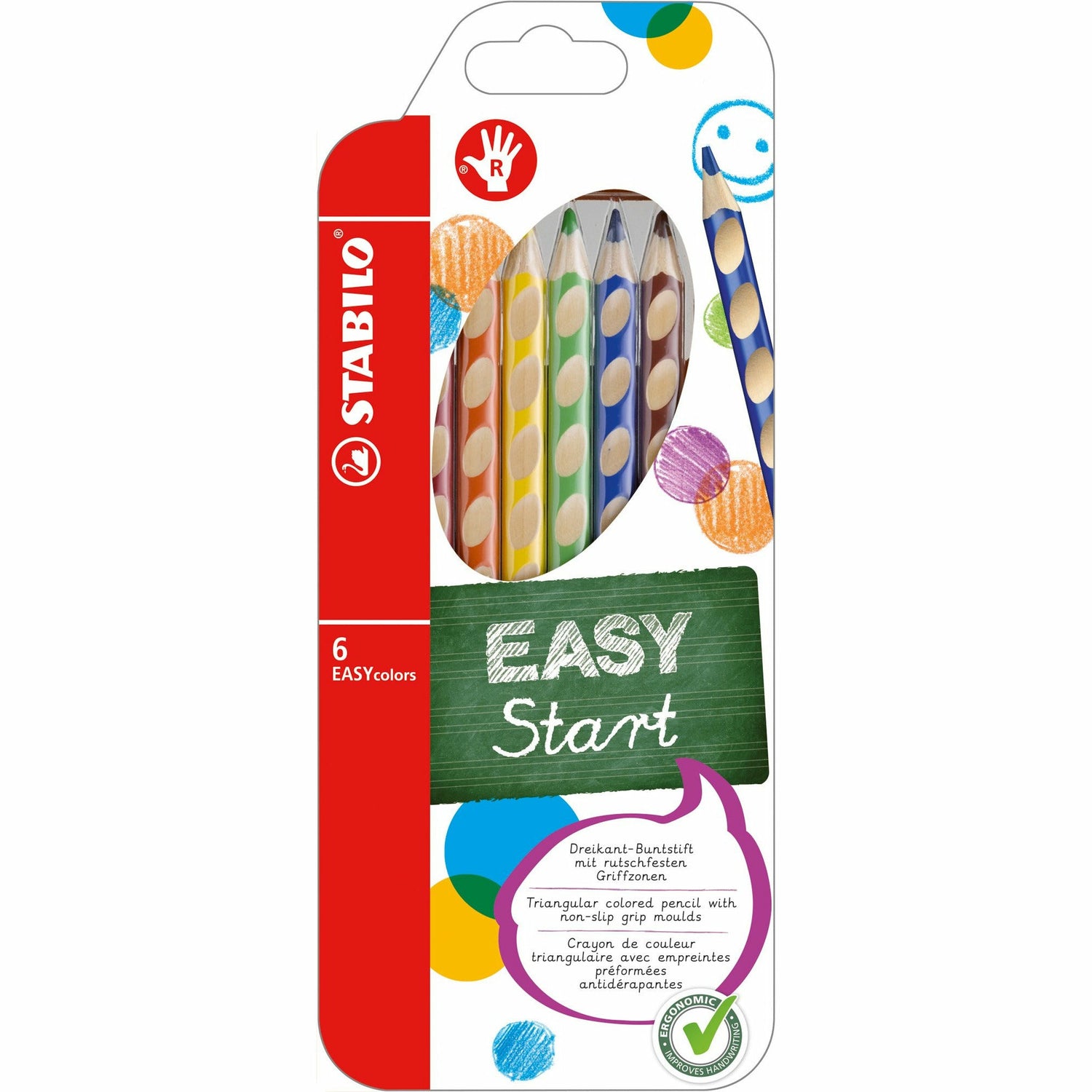 STABILO EASYcolors Start rechts 6er Etui