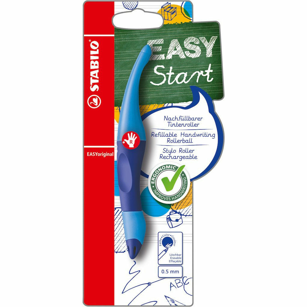 STABILO EASYoriginal Start R blau und 1 refill M blau