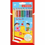 STABILO Trio dick Farbstifte 12+1 Trio dick Bleistift gratis im Kartonetui