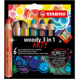 Stabilo Woody 3 in 1 Farbstift 6er Etui