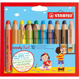 STABILO woody 3in1 Farbstift 10er Etui